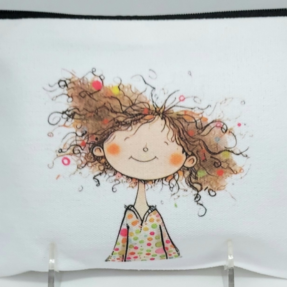 4 Pc Set Cosmetic Bags/ Pouchs  Whimsical Girls    NWT - Picture 2 of 8